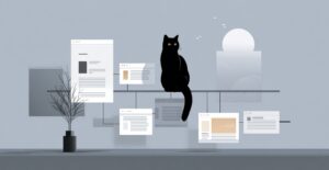黒猫ロデム型 Vol.1でTOPページ・固定ページ・投稿・Threadsの役割を分ける設計イメージ